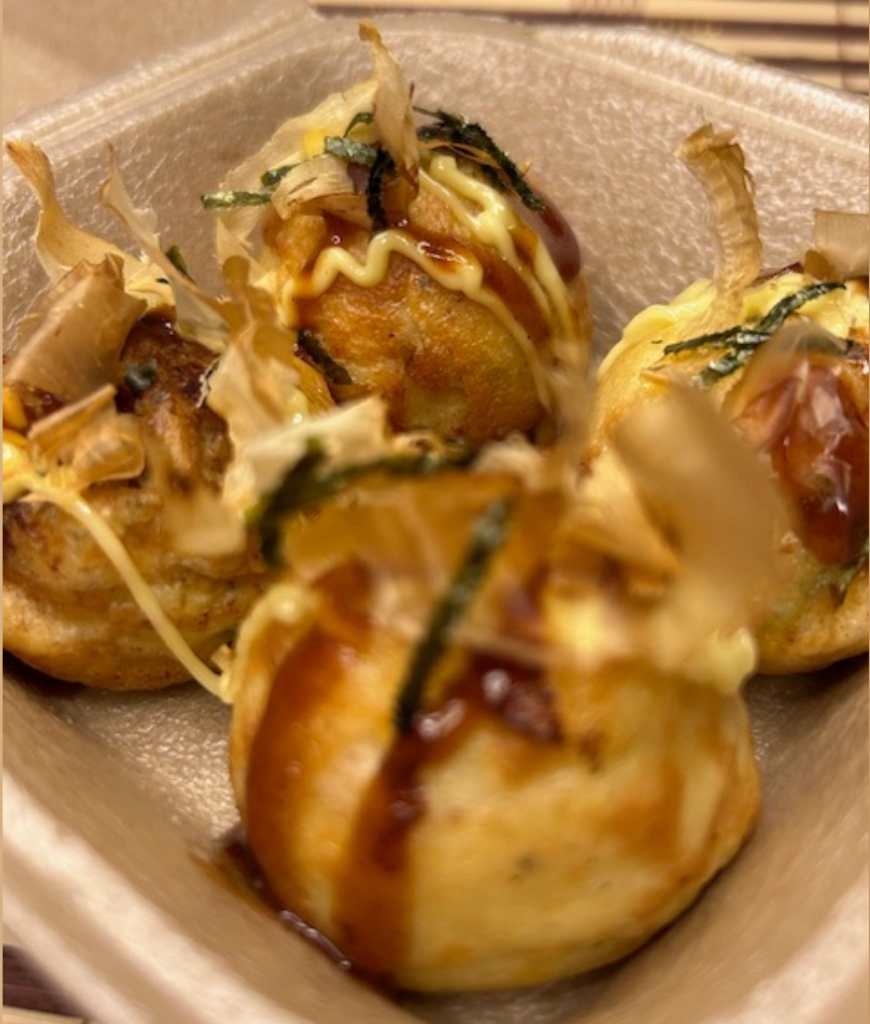 Takoyaki (4 pièces) – Boulettes japonaises au poulpe