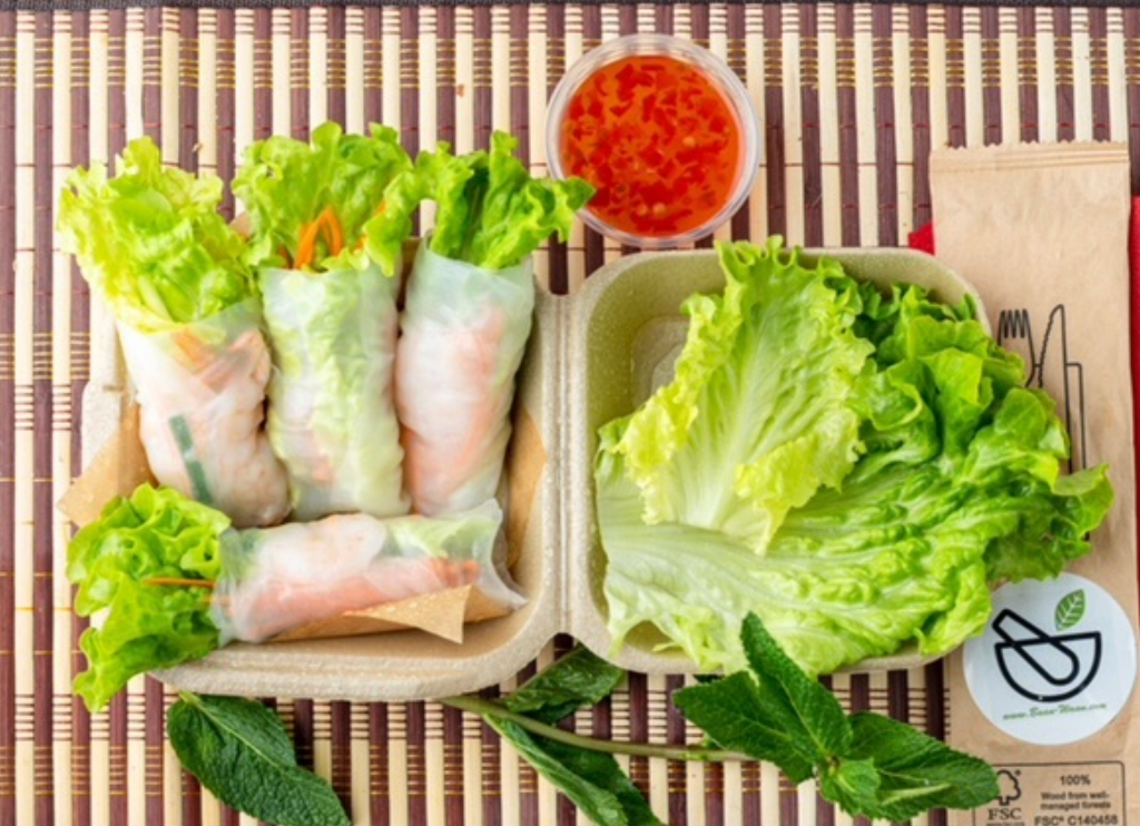 Gỏi Cuốn Tôm (1 pièce) – Rouleaux de printemps vietnamiens aux crevettes